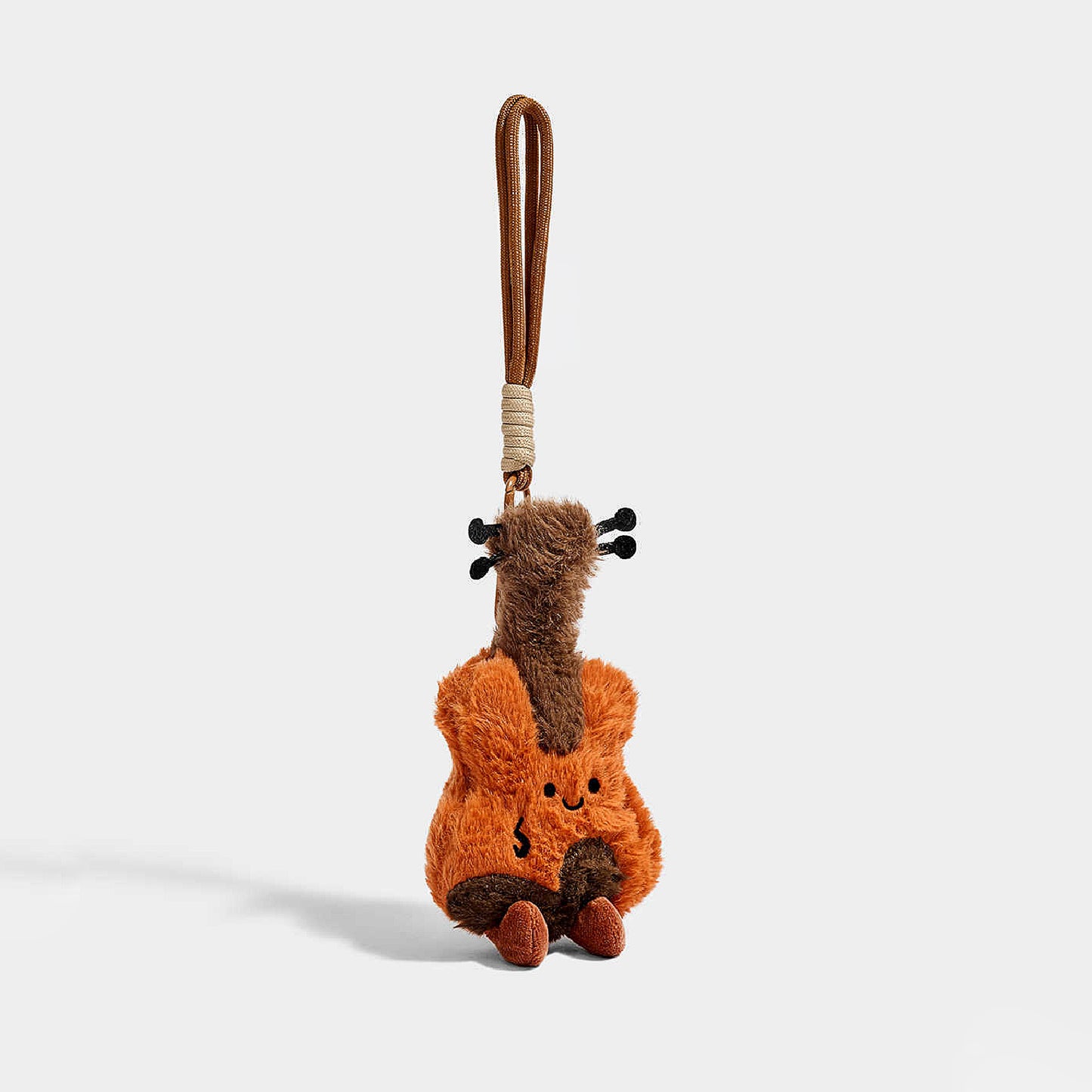 Cute Violin Plush Keychain Bag Charm