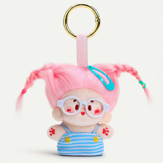 Cute Messy Hair Doll Plush Keychain Bag Charm