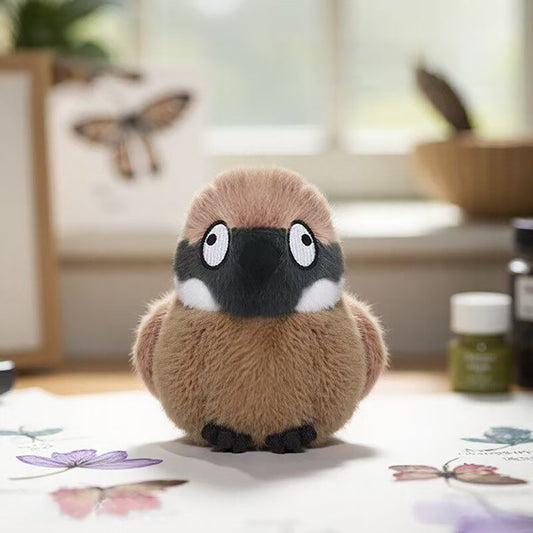 Cute Sparrow Plush Keychain Bag Charm