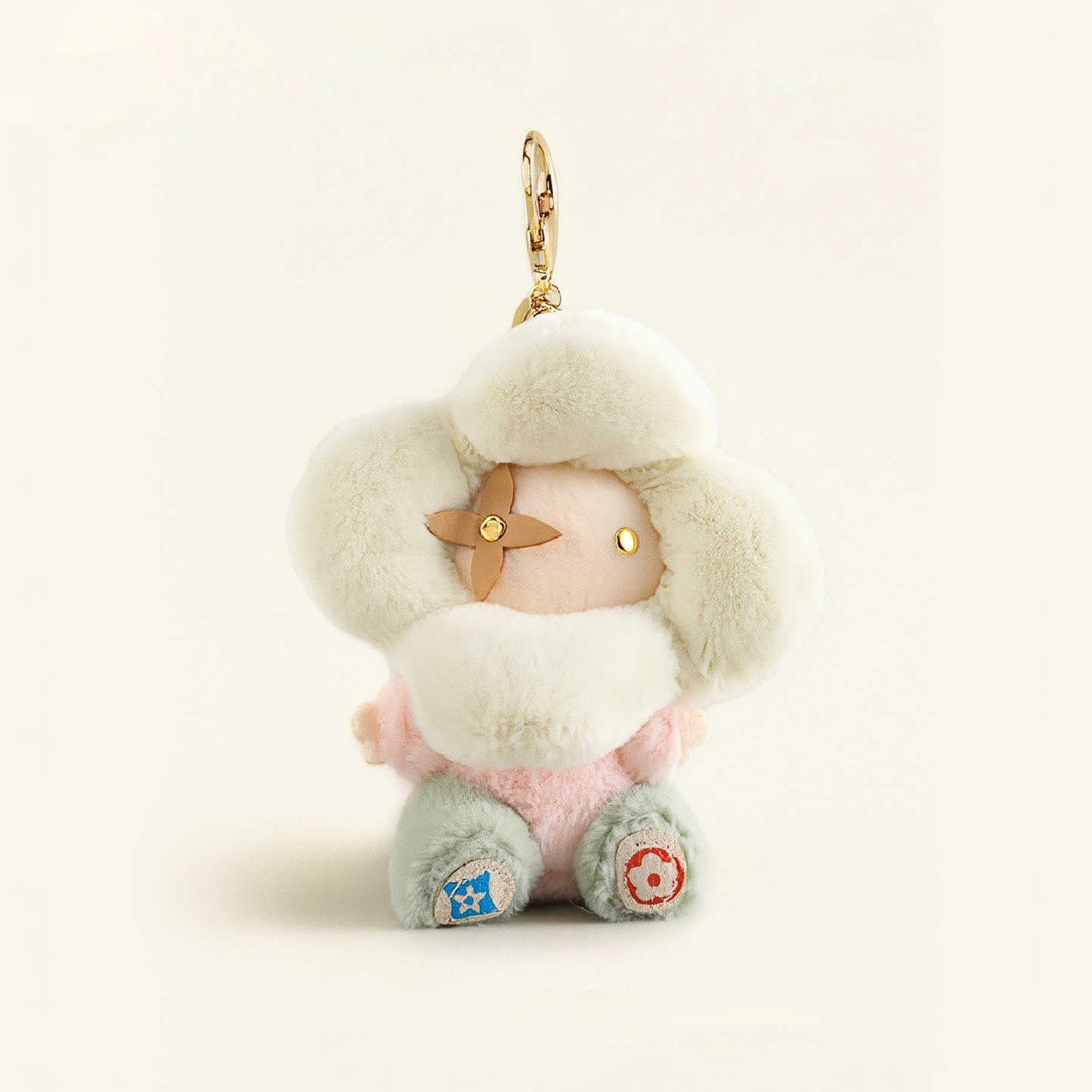 Cute Sunflower Plush Keychain Bag Charm