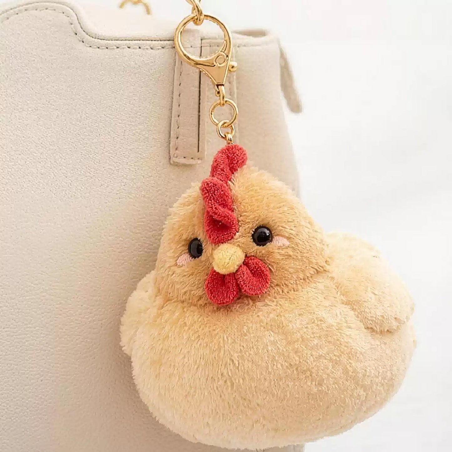 Cute Chick Plush Keychain Bag Charm