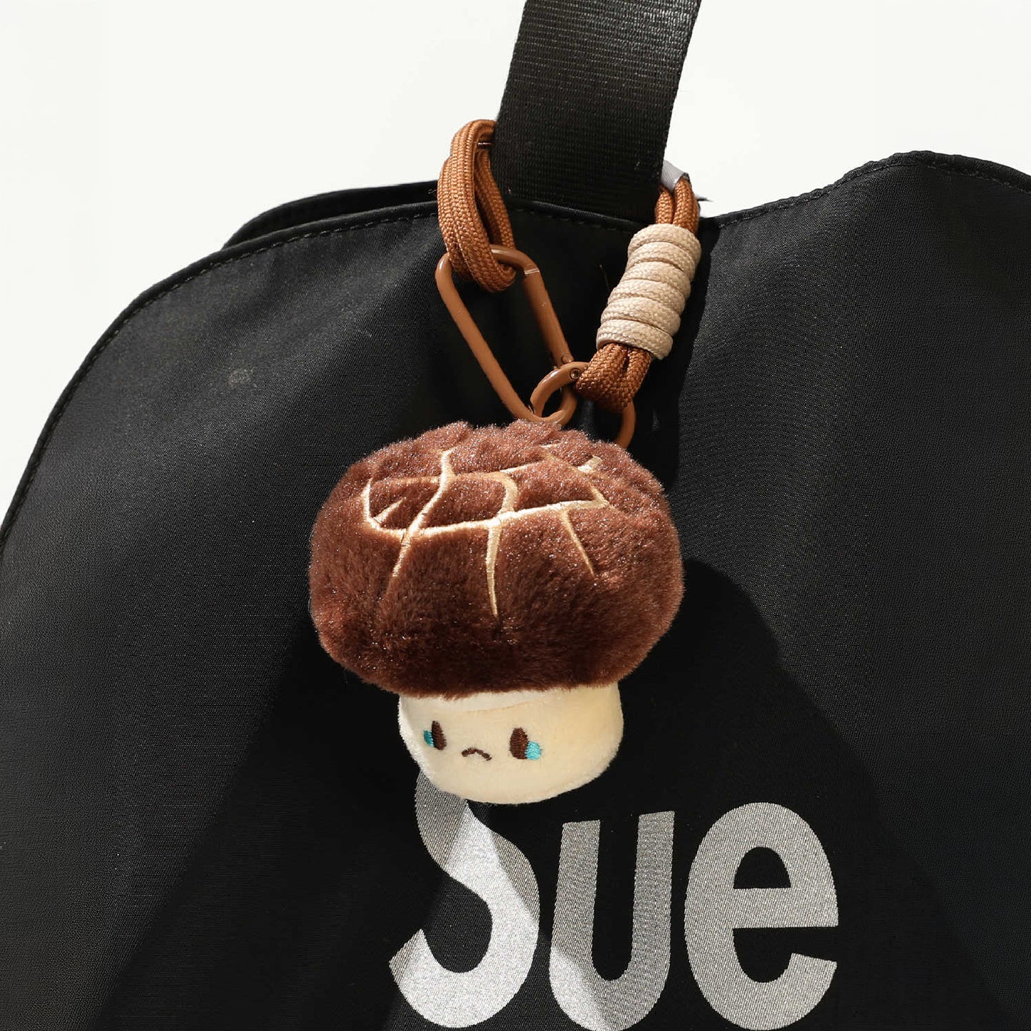 Cute Shiitake Mushroom Plush Keychain Bag Charm