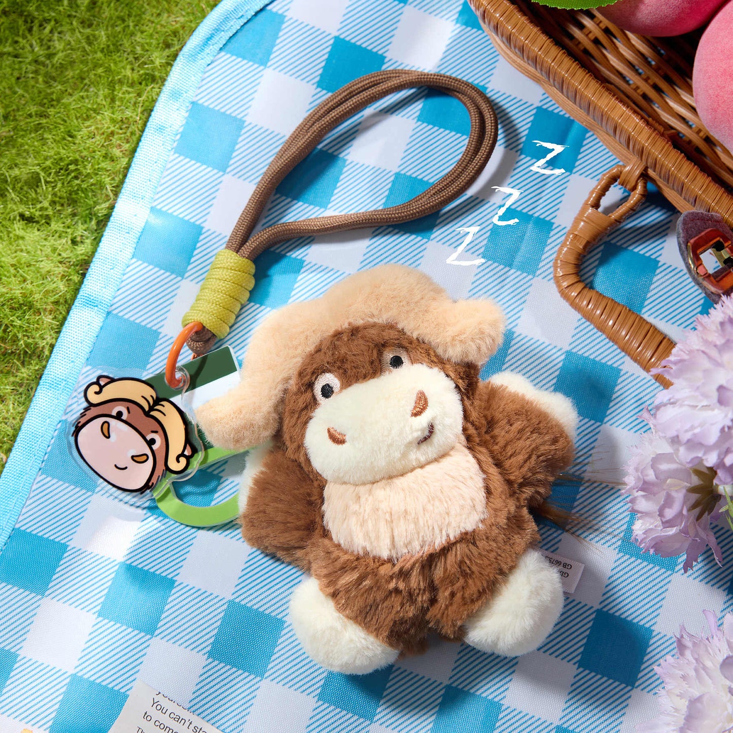Cute Yak Plush Keychain Bag Charm