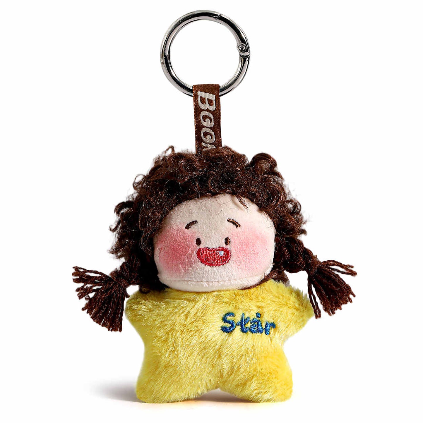 Cute Star Girl Plush Keychain Bag Charm